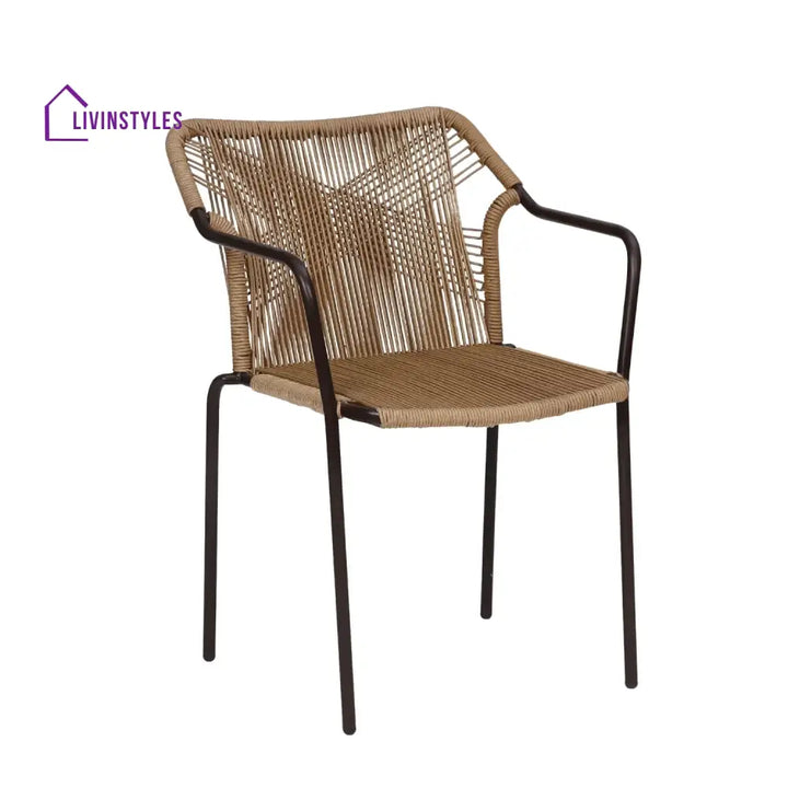 Rania 3-Piece Outdoor Beige Rope Patio Set - Patio Set