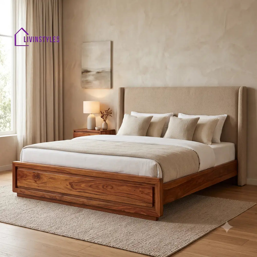 Ranjani Wooden Bed | Solid Wood Double Bed | Wooden King size bed & Wooden Queen size bed