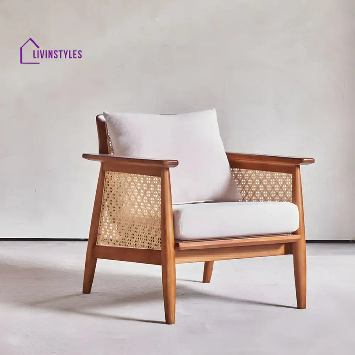 Ranya Solid Wood 3 Seater Sofa for Living Room