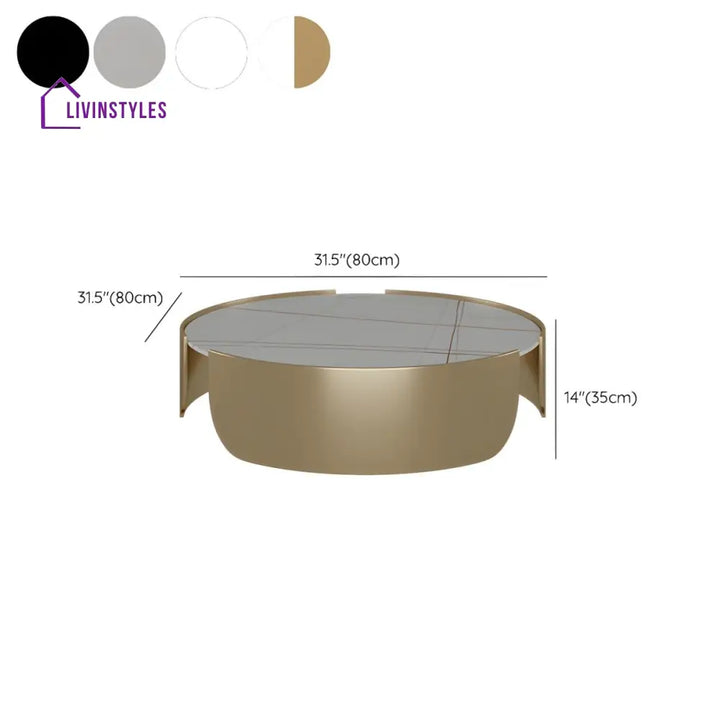 Ranya Stainless Steel Coffee Table for Living Room