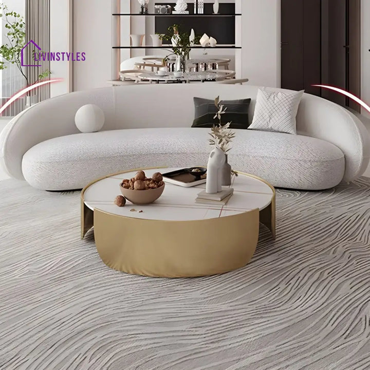 Ranya Stainless Steel Coffee Table for Living Room