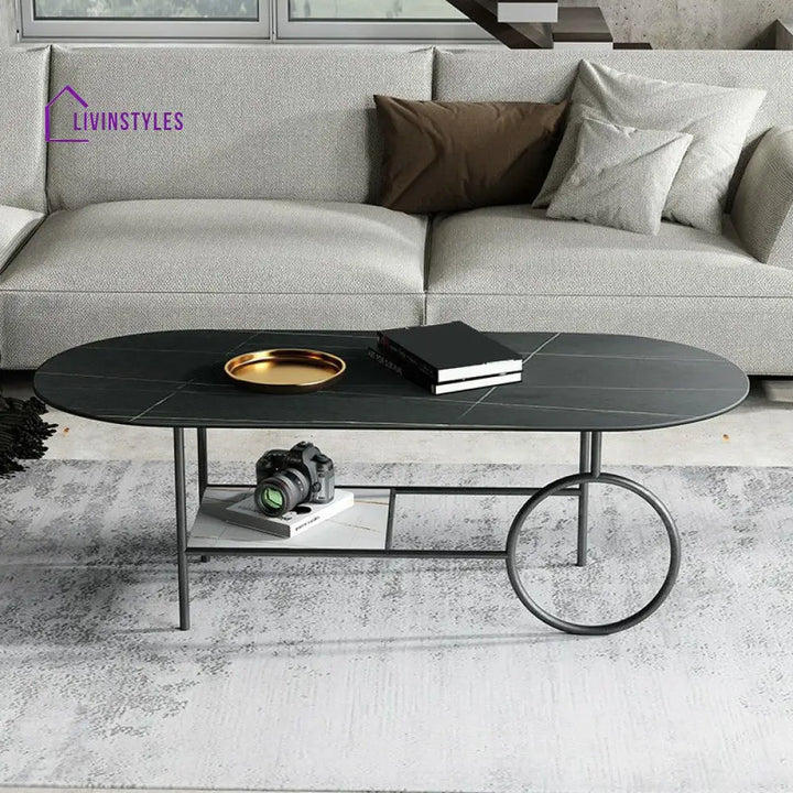 Ranya Stainless Steel Frame Coffee Table for Living Room