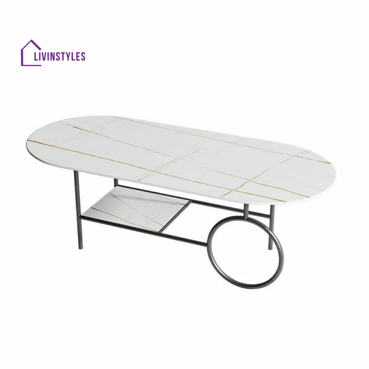 Ranya Stainless Steel Frame Coffee Table for Living Room