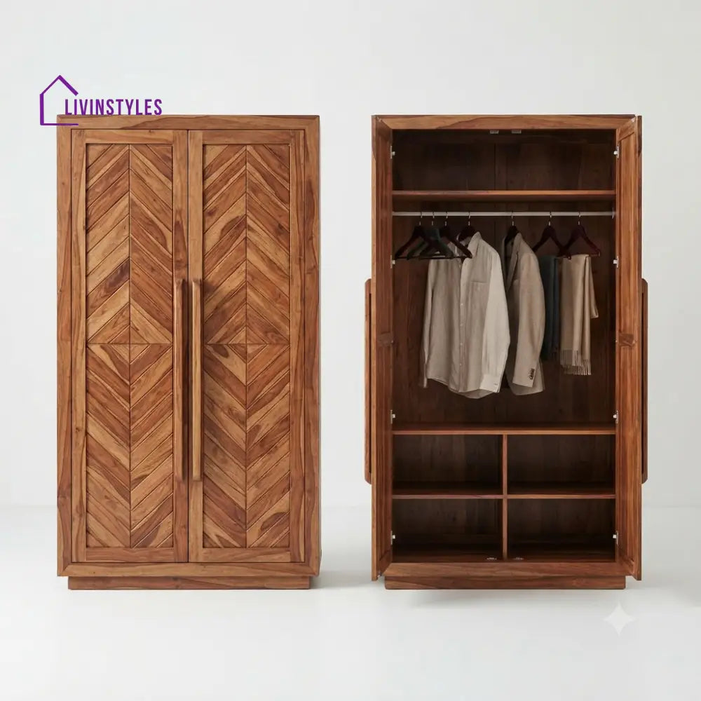 Rashi Wooden Wardrobe for Clothes | Cupboard for Clothes