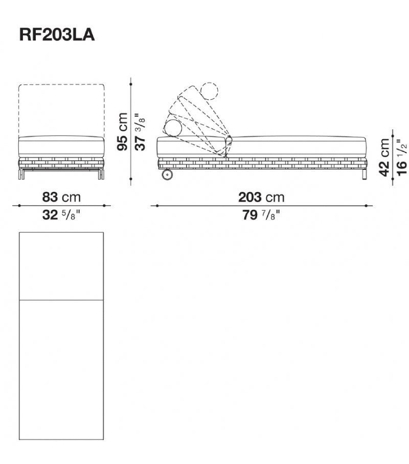 Agata Outdoor Swimming Poolside Lounger (BLUE) Braided & Rope