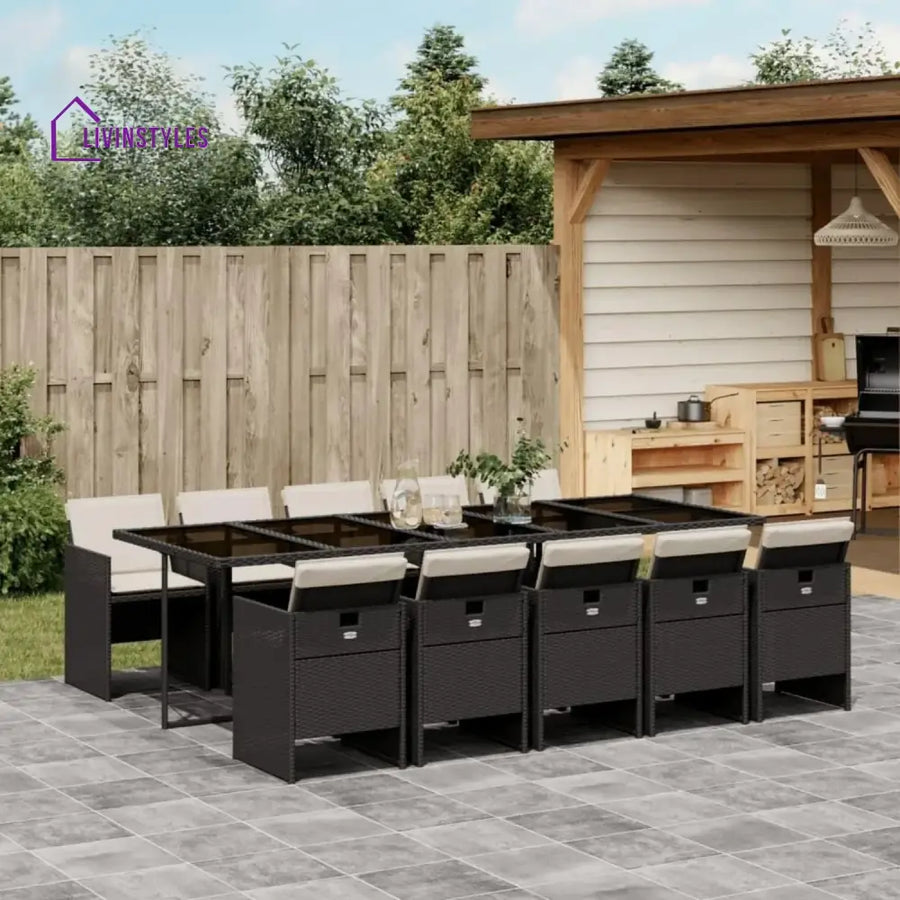 Reagan All Weather Wicker Patio Dinning Table Set - Dining Set
