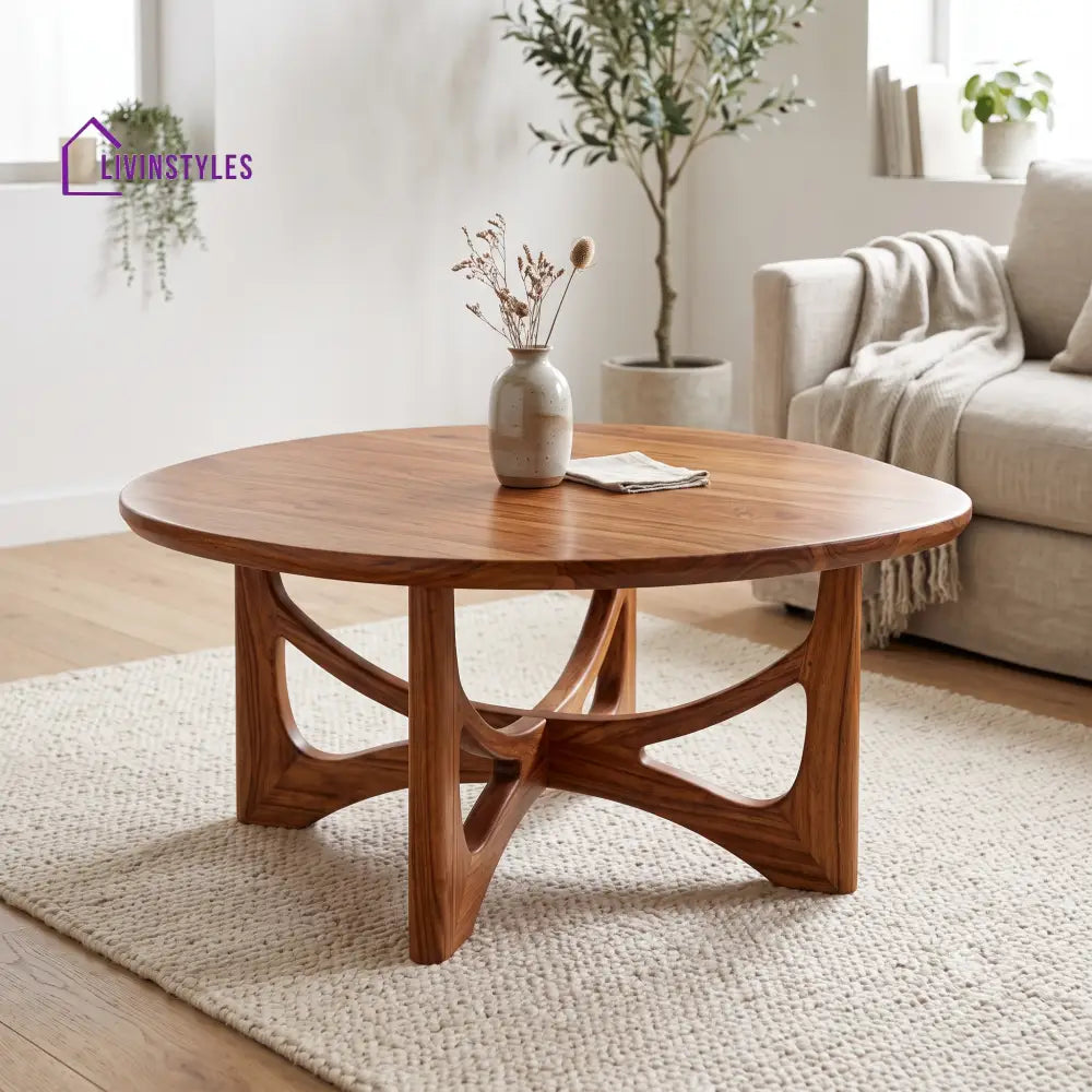 Rebecca Wooden Coffee Table for Living Room | Tea Table | Teapoy | Center table