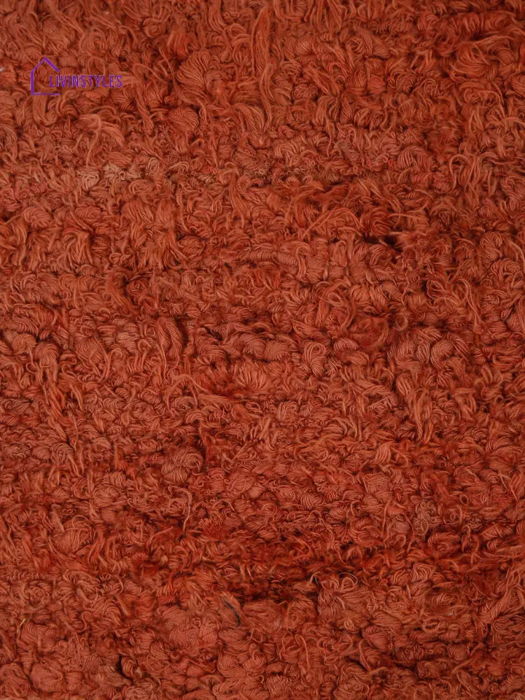 Red Color Hand Woven Cotton Cushion Cover Set Of 2 (20X20 Inch)