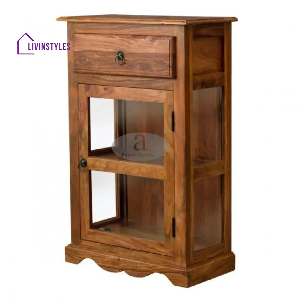 Reema Kitchen Crockery Cabinet in Honey Finish