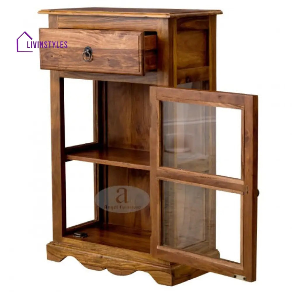Reema Kitchen Crockery Cabinet in Honey Finish