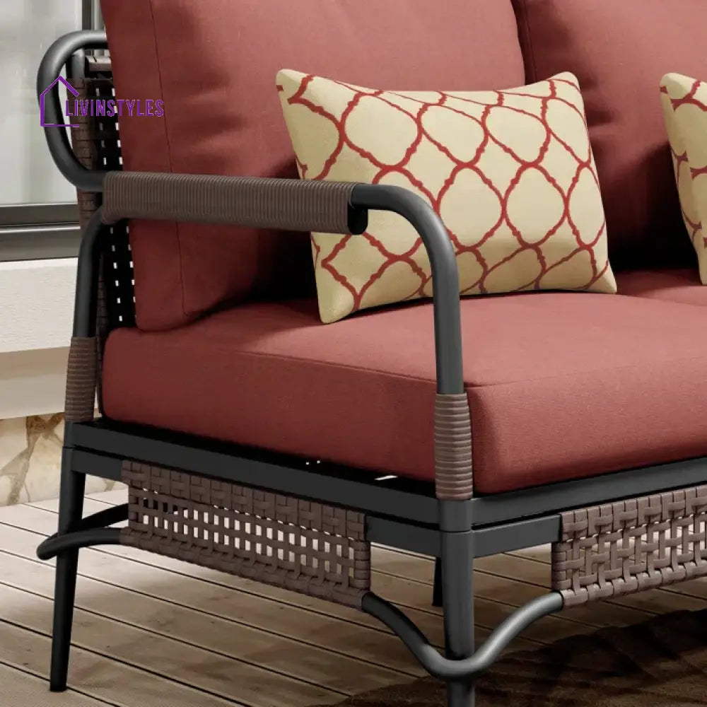 Reginar Outdoor Sofa Set 2 Seater 2 Single seater and 1 Center Table (Grey) - Sofa Sets