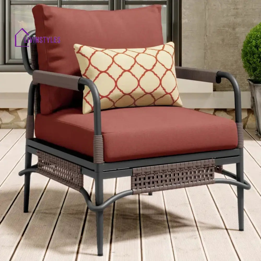 Reginar Outdoor Sofa Set 2 Seater 2 Single seater and 1 Center Table (Grey) - Sofa Sets