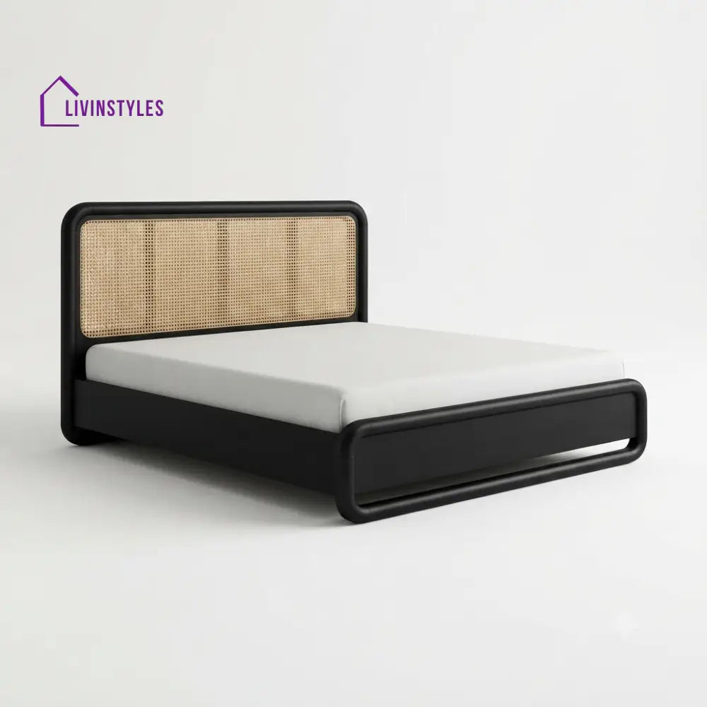 Rethabile Wooden Double Bed | King Size Bed | Queen Size Bed - Bed Without Storage