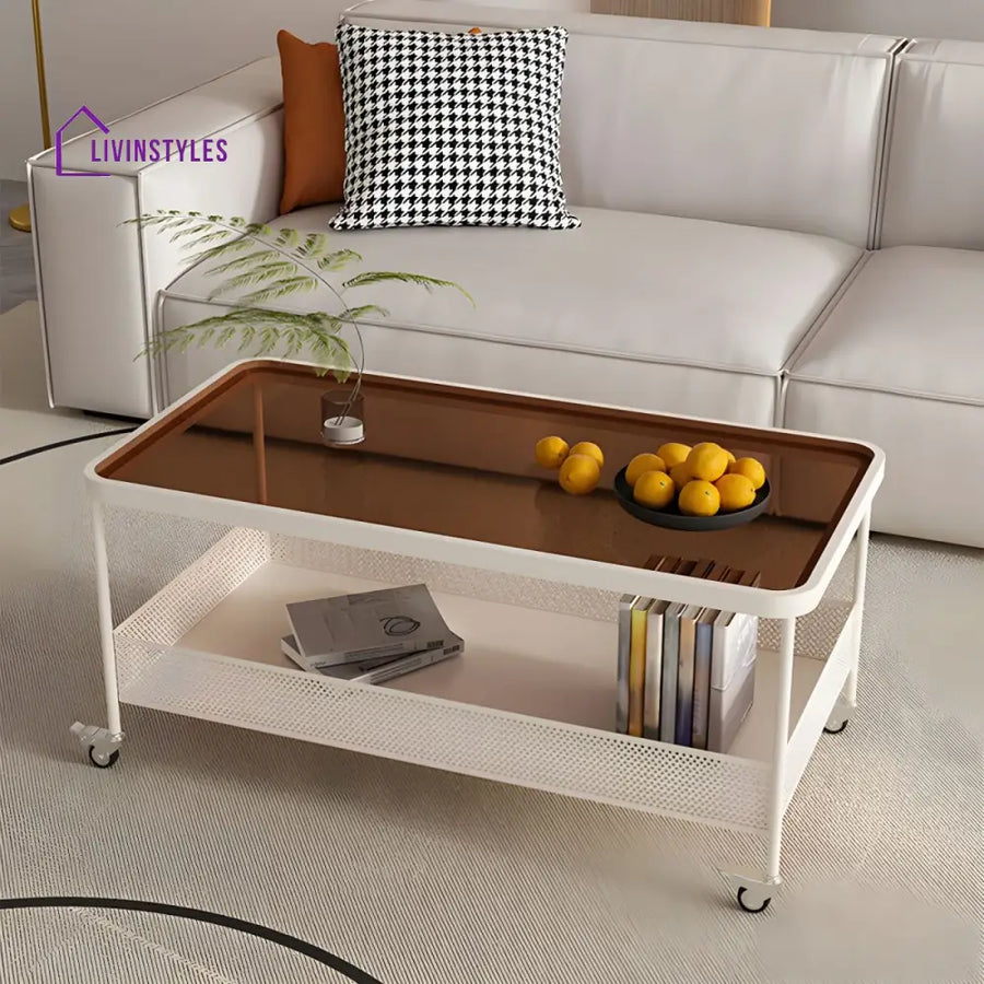 Revanth Stainless Steel Coffee Table for Living Room