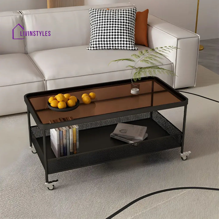 Revanth Stainless Steel Coffee Table for Living Room