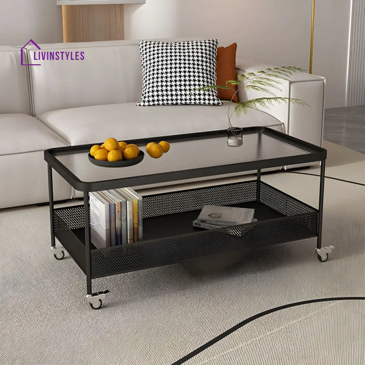 Revanth Stainless Steel Coffee Table for Living Room
