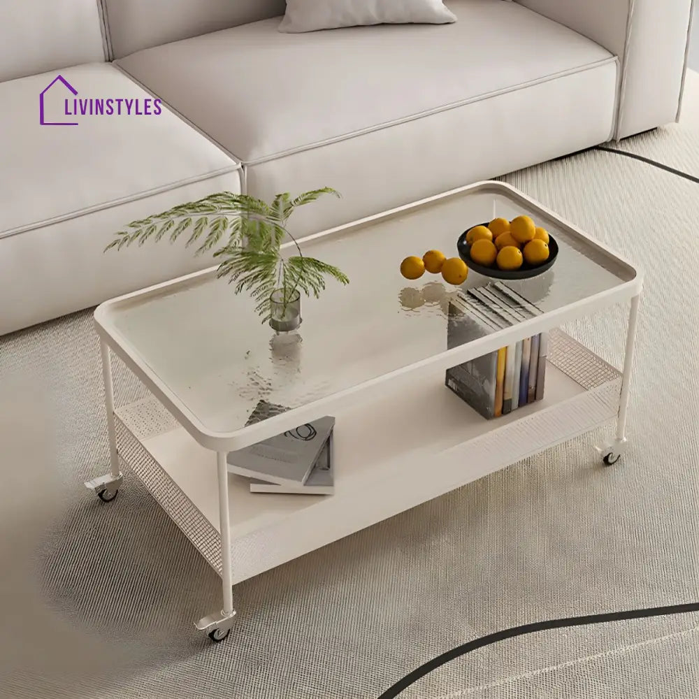 Revanth Stainless Steel Coffee Table for Living Room