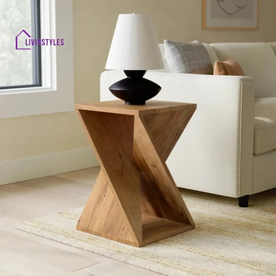 Reyansh Solid Wood Drink Table | Side Table for Living Room