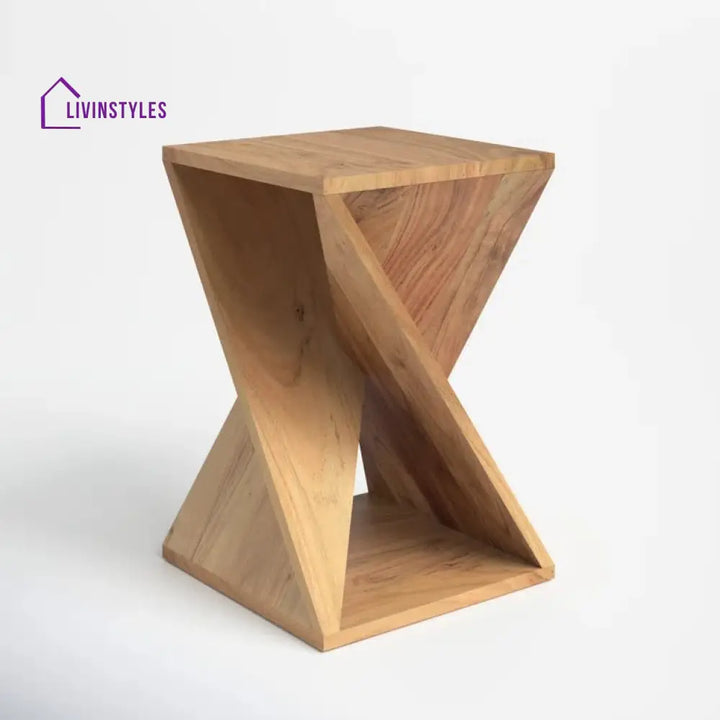 Reyansh Solid Wood Drink Table | Side Table for Living Room