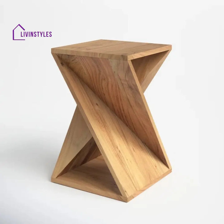 Reyansh Solid Wood Drink Table | Side Table for Living Room