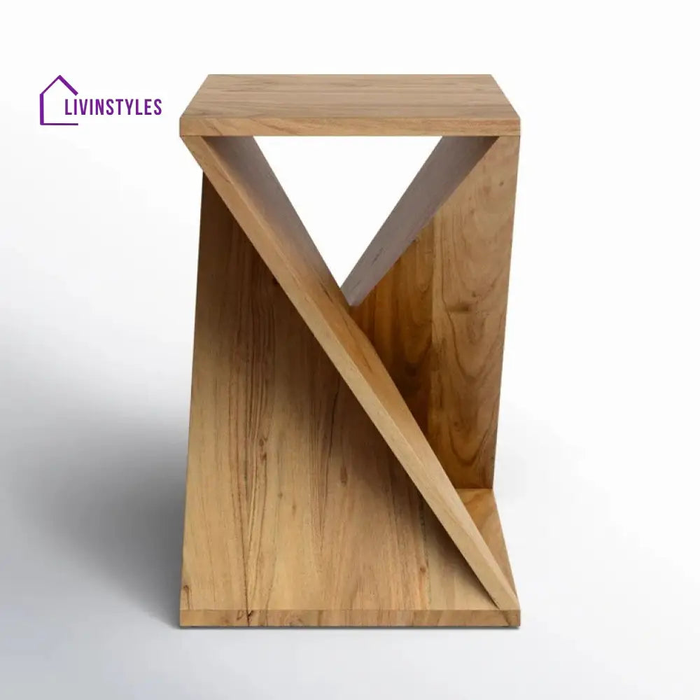 Reyansh Solid Wood Drink Table | Side Table for Living Room