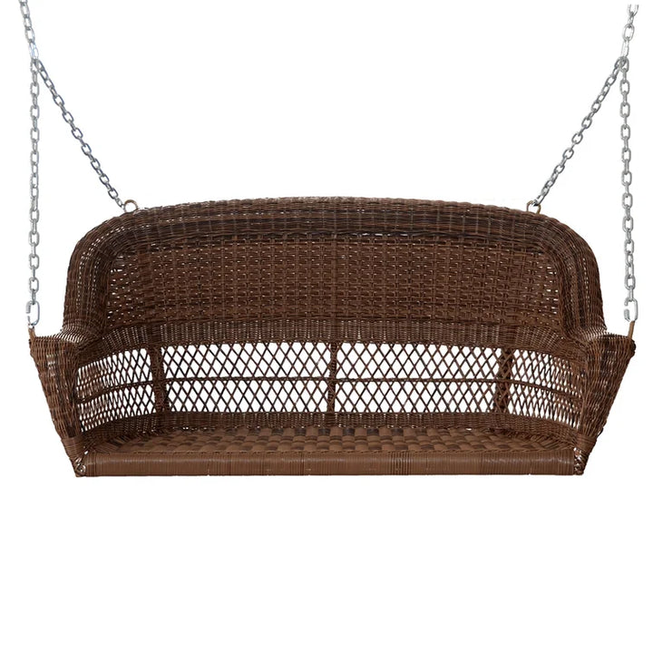 Siân Double Seater Hanging Swing Without Stand For Balcony, Garden Swing, (Honey)