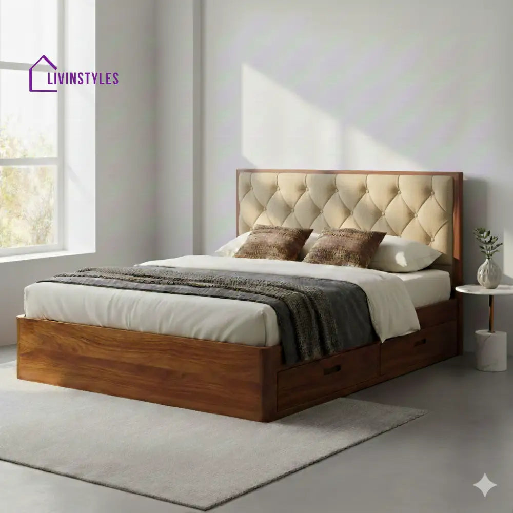 Richard Premium Sheesham Wood Bed