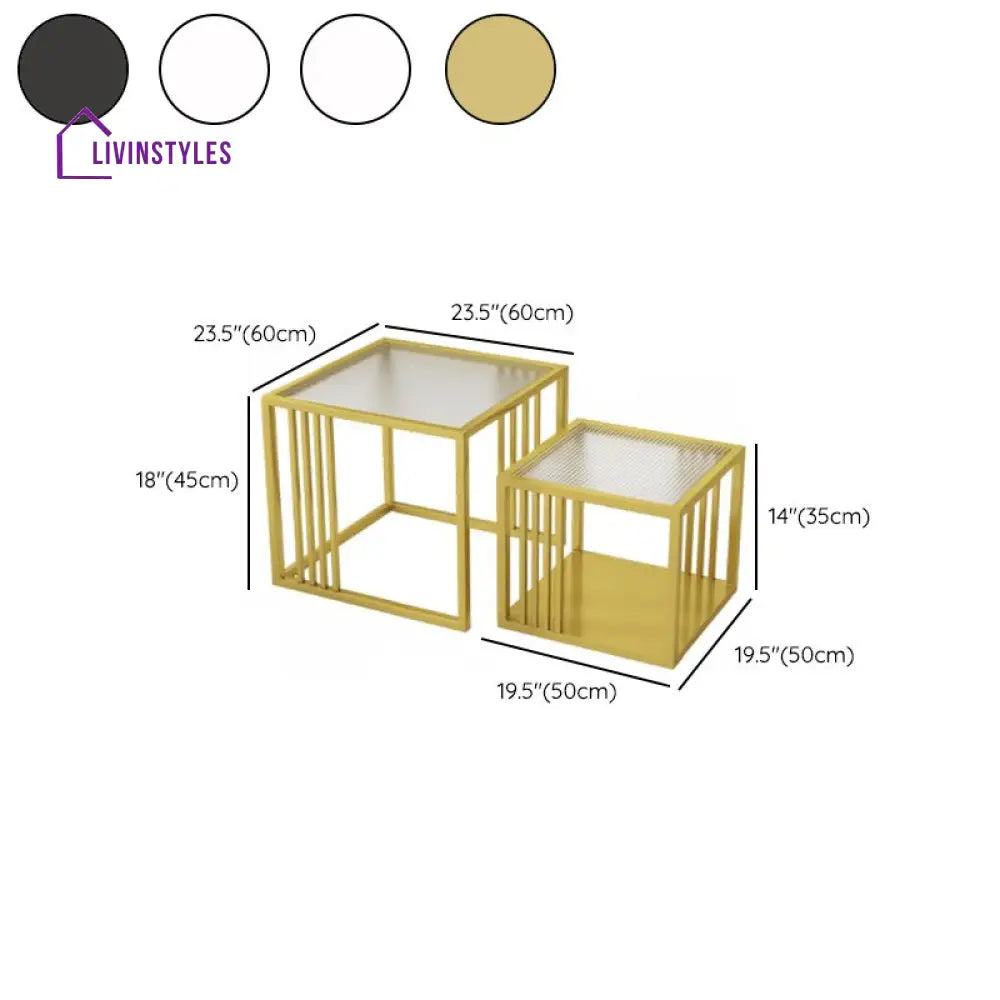 Riddhi Stainless Steel Coffee Table for Living Room
