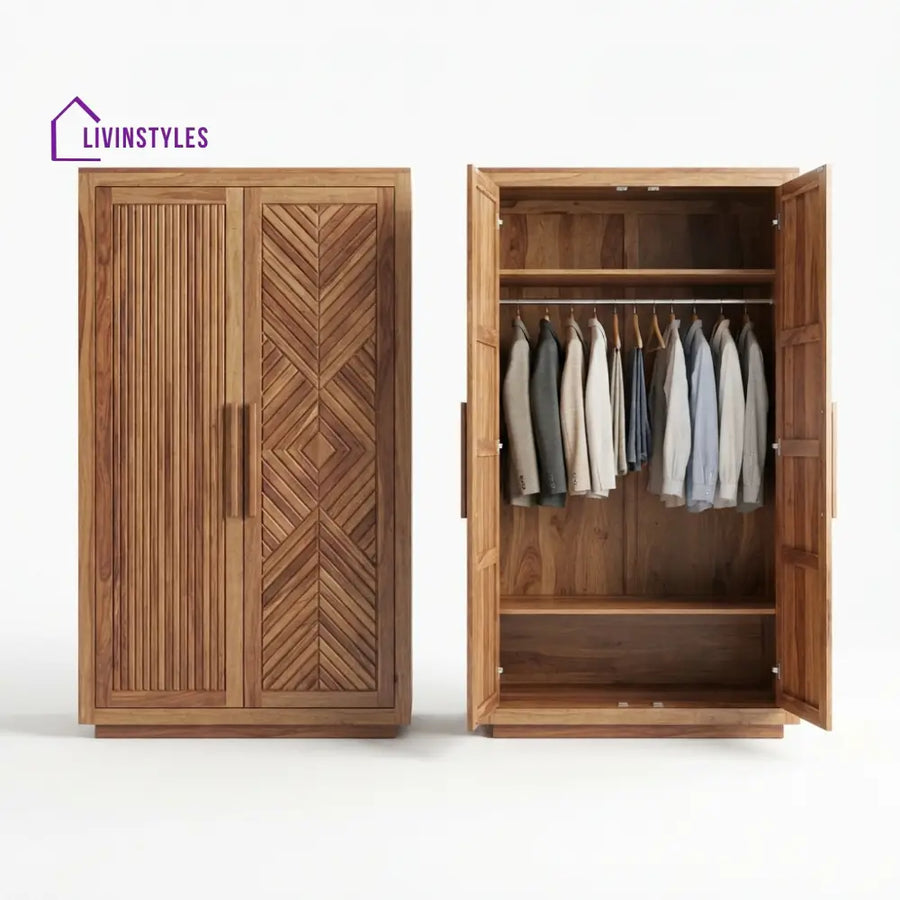 Riddhi Wooden Wardrobe for Clothes | Cupboard for Clothes