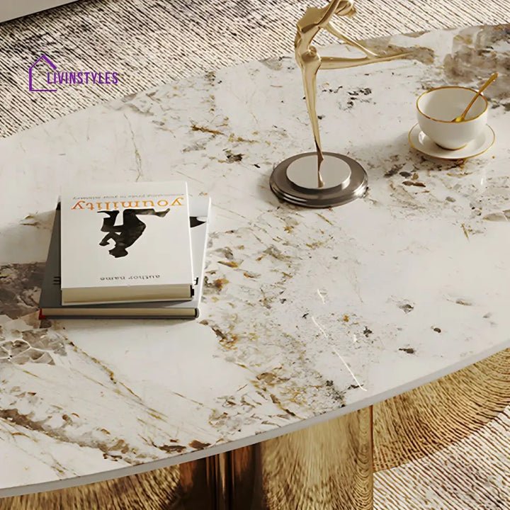 Ridhima Stainless Steel Coffee Table Set for Living Room