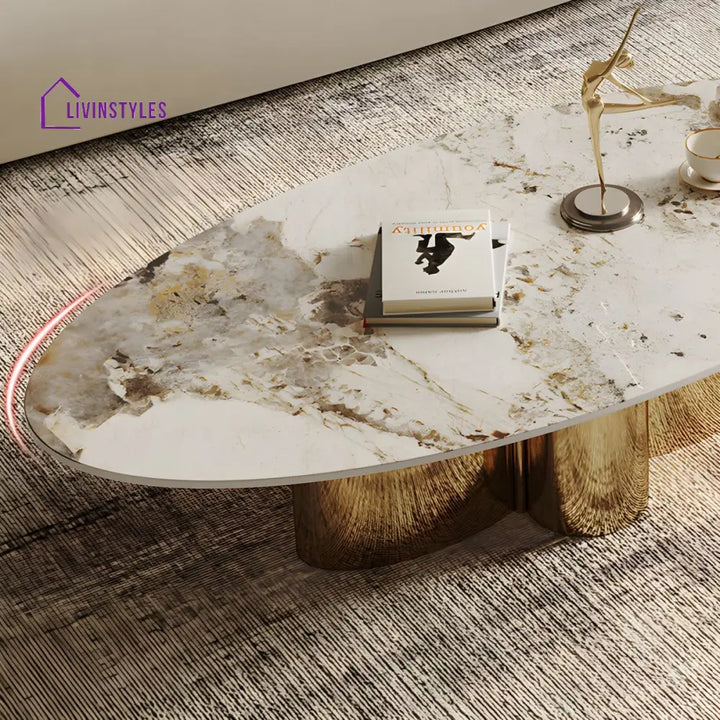 Ridhima Stainless Steel Coffee Table Set for Living Room