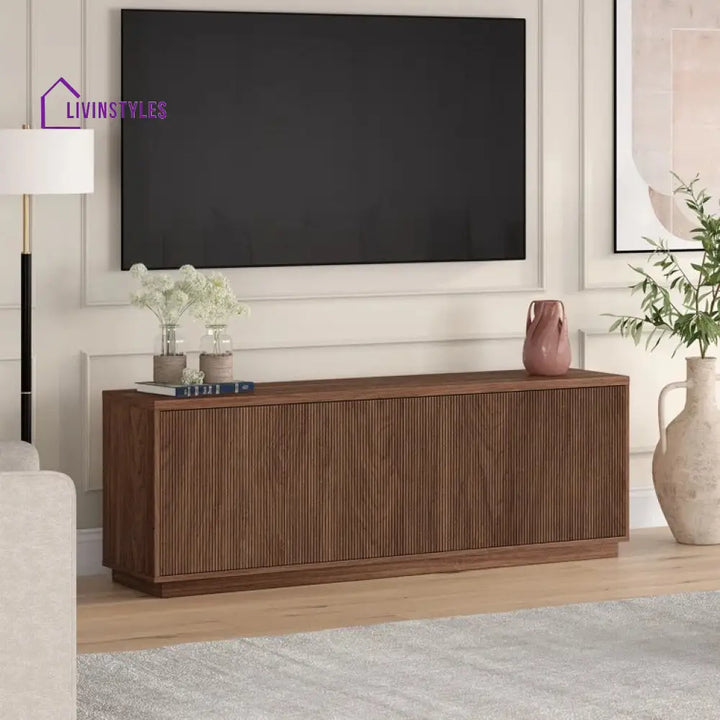Riley Wooden Finish Tv Unit Stand for Living Room