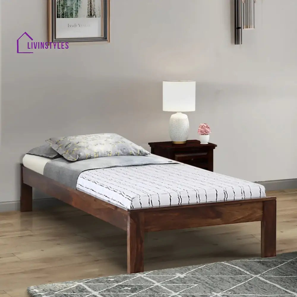 Divyam Sheesham Wood Single Beds Teak Bedroom Furniture Sets