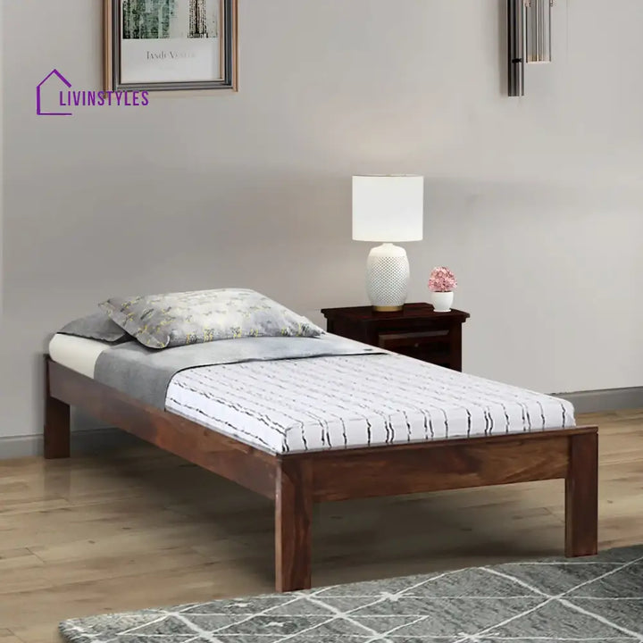 Divyam Sheesham Wood Single Beds Teak Bedroom Furniture Sets