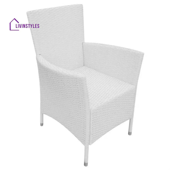Rinaldo Outdoor Patio Dining Set 8 Chairs and 1 Table (White) - Dining sets