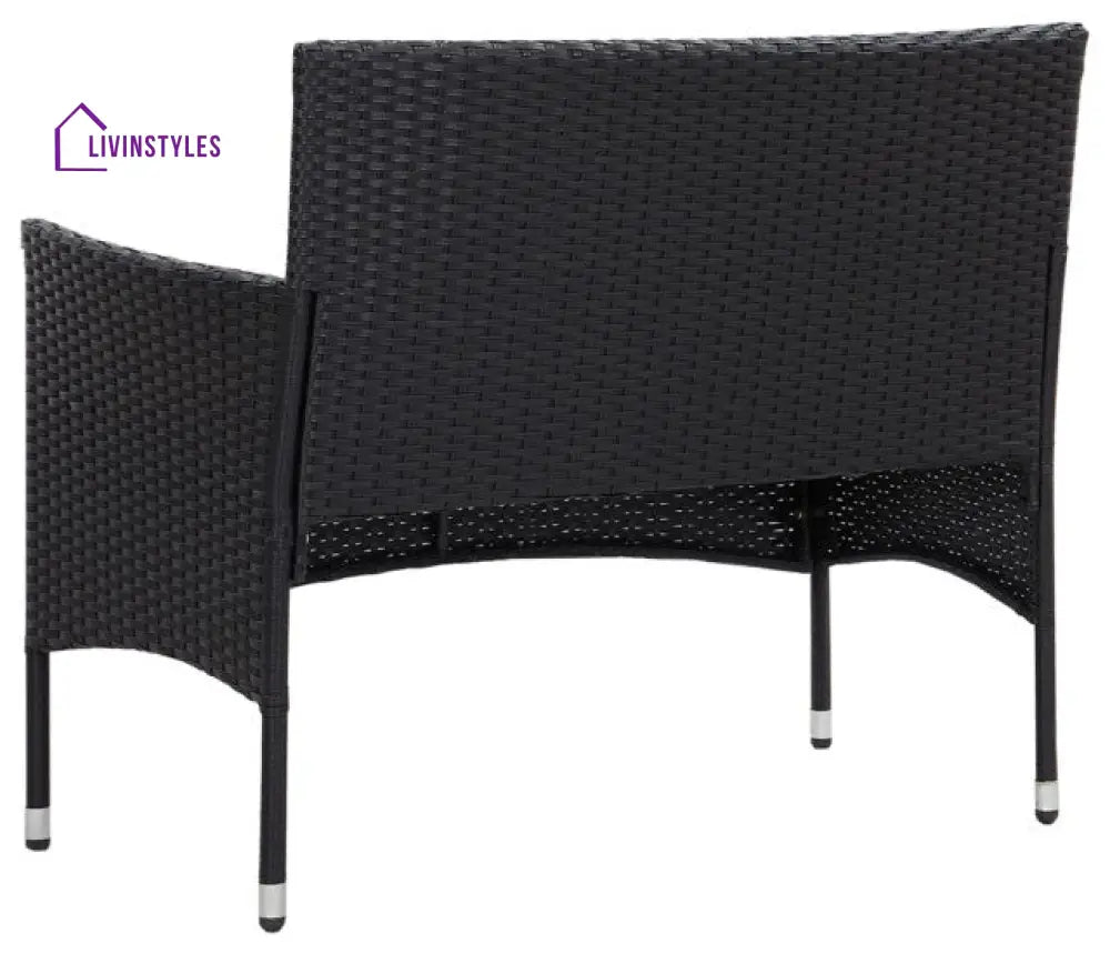 Rino Outdoor 2 seater Sofa (Black) - Sofa Sets