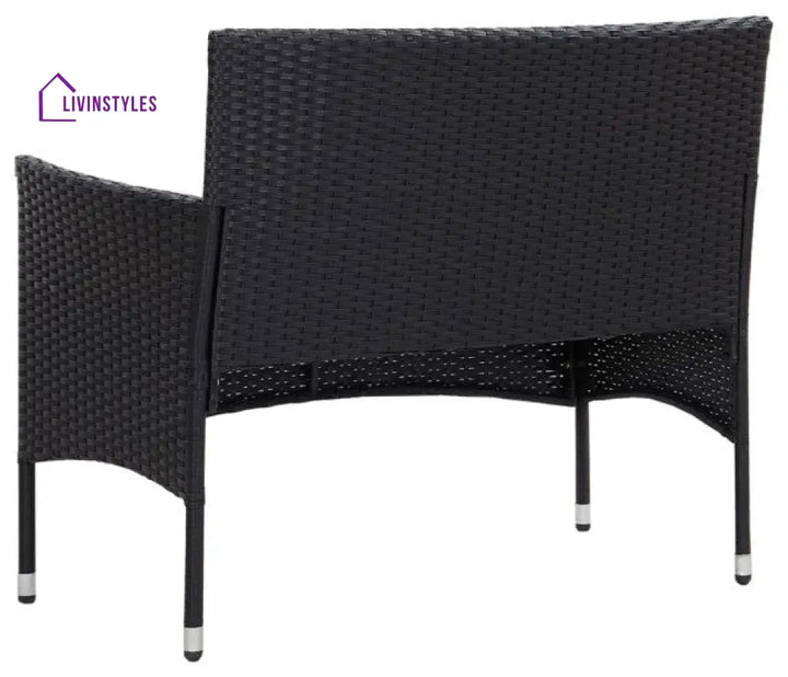 Rino Outdoor 2 seater Sofa (Black) - Sofa Sets