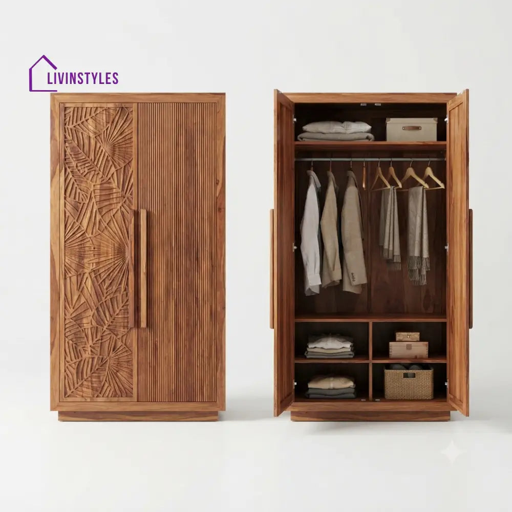 Rishika Wooden Wardrobe for Clothes | Cupboard for Clothes
