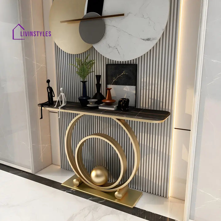 Rithvik Stainless Steel Living Room Console Table