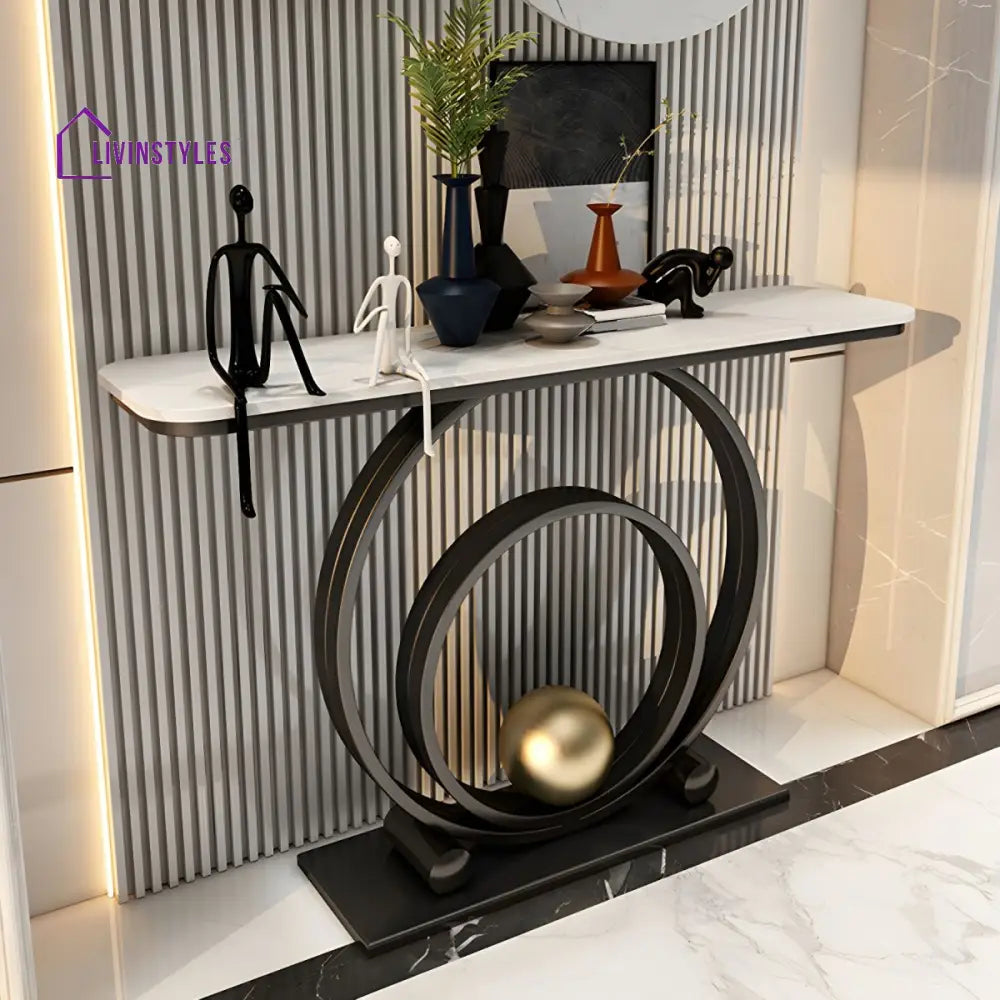 Rithvik Stainless Steel Living Room Console Table