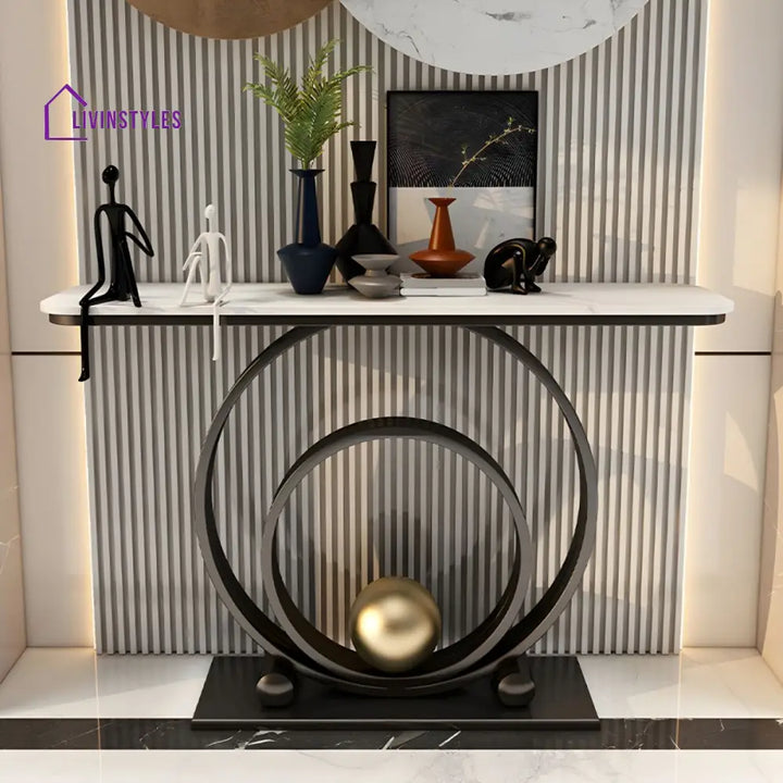 Rithvik Stainless Steel Living Room Console Table
