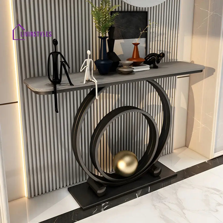 Rithvik Stainless Steel Living Room Console Table