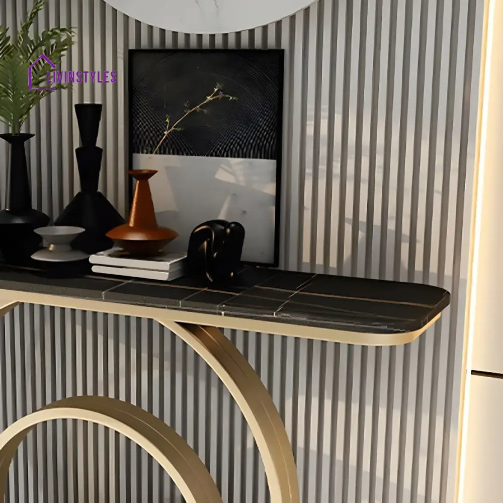 Rithvik Stainless Steel Living Room Console Table