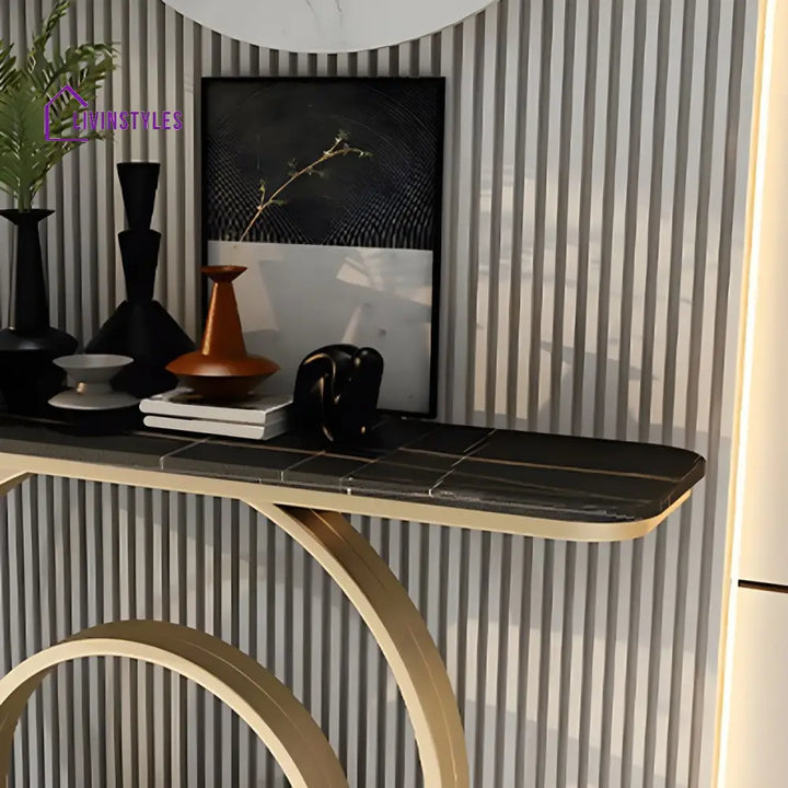 Rithvik Stainless Steel Living Room Console Table