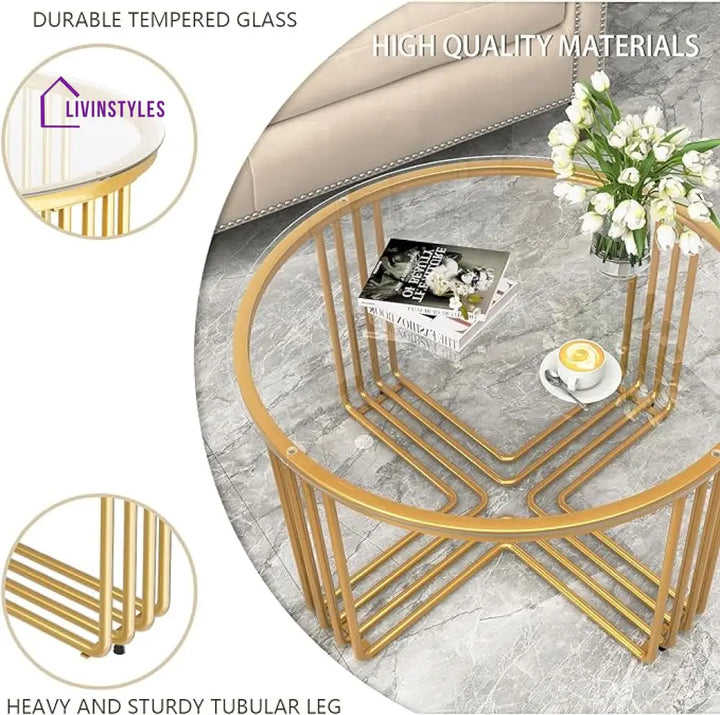 Ritika Metal Coffee Table For Living Room