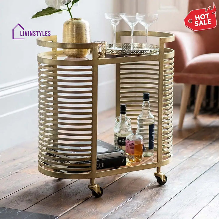 Rituja Metal Kitchen Trolley