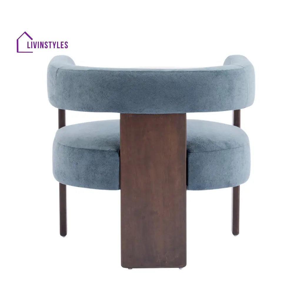 Ritvika Solid Wood and Fabric Arm Chair | Living Room Chair | Lounge Chair