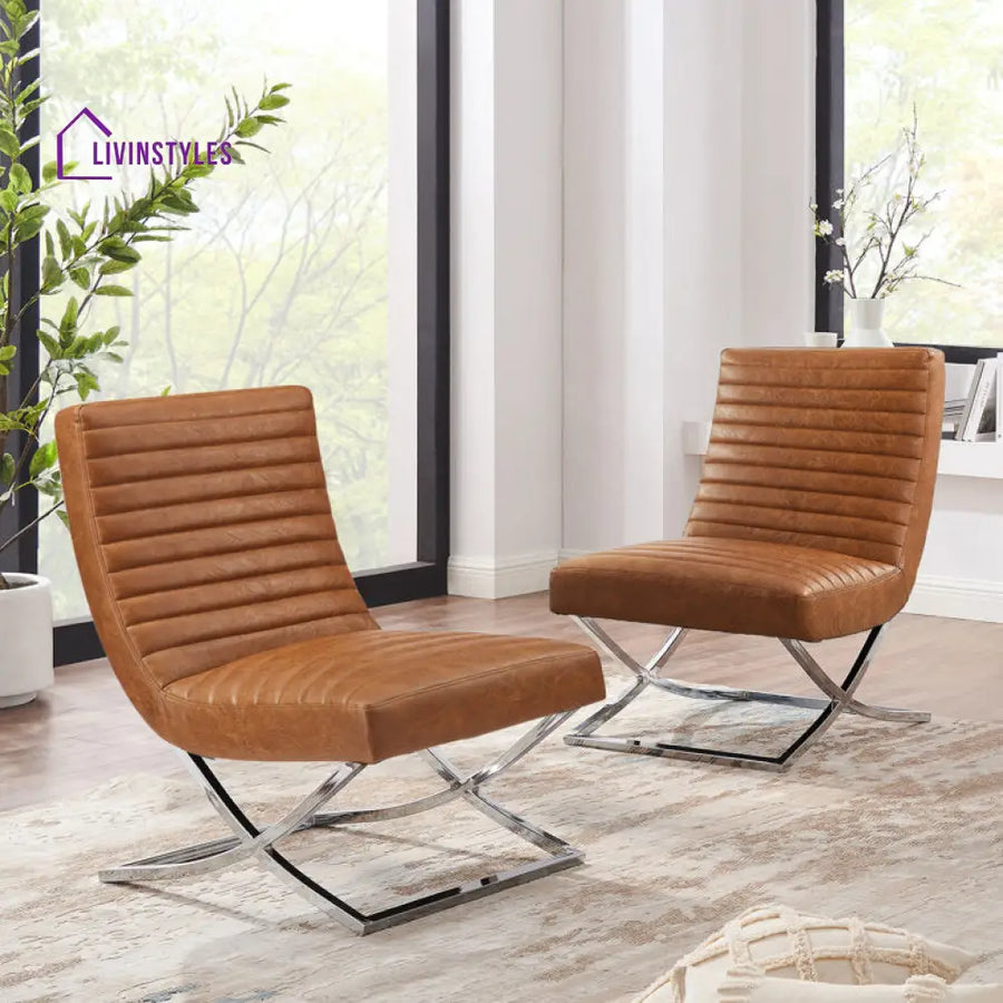 Riva Metal Frame and Fabric Chair | Living Room Chair | Lounge Chair