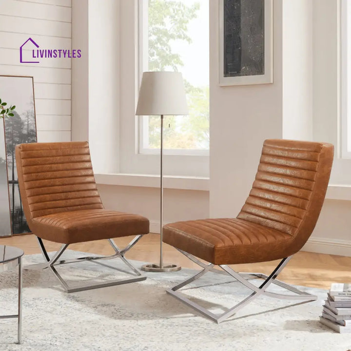 Riva Metal Frame and Fabric Chair | Living Room Chair | Lounge Chair