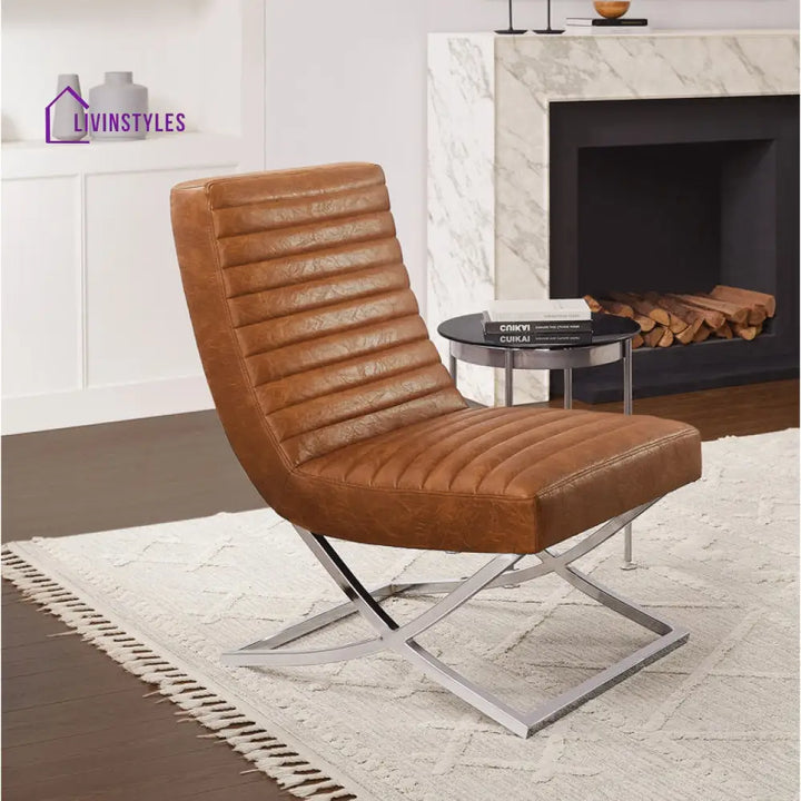 Riva Metal Frame and Fabric Chair | Living Room Chair | Lounge Chair